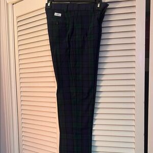 Boy’s Vineyard Vines Plaid Pants - Black and Green